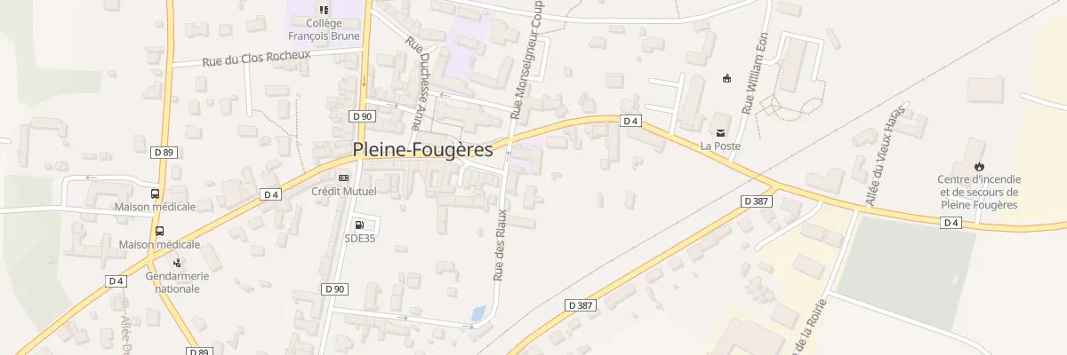 Plan du 1 Rue des Riaux à Pleine-Fougères
