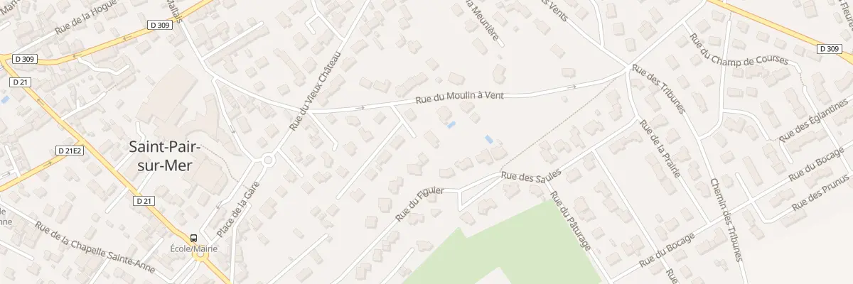 Plan du 220B Rue du Moulin à Vent à Saint-Pair-sur-Mer