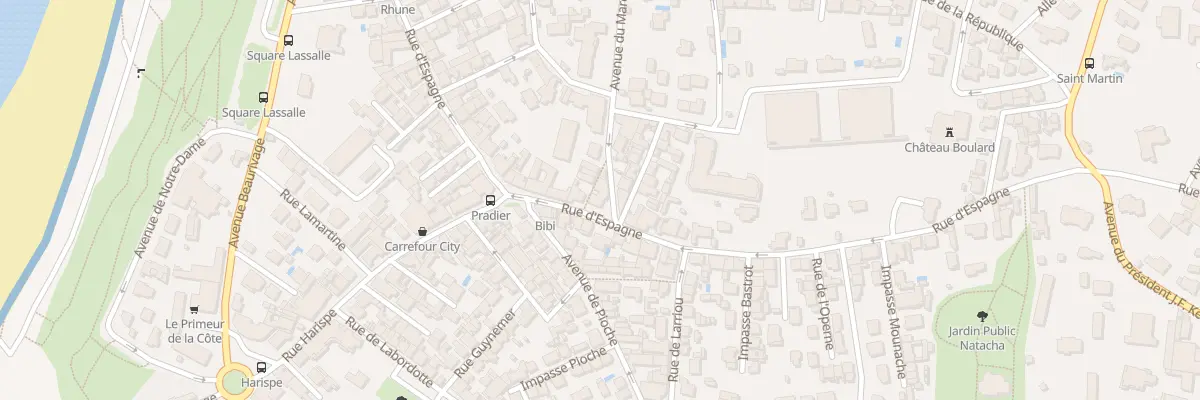 Plan du 59 Rue d’Espagne à Biarritz
