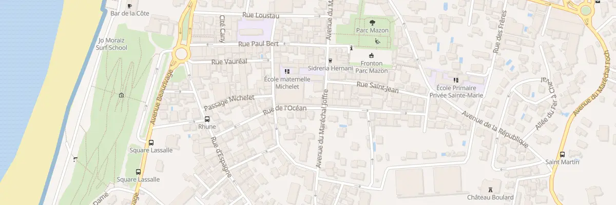 Plan du 23 Rue de l’Océan à Biarritz