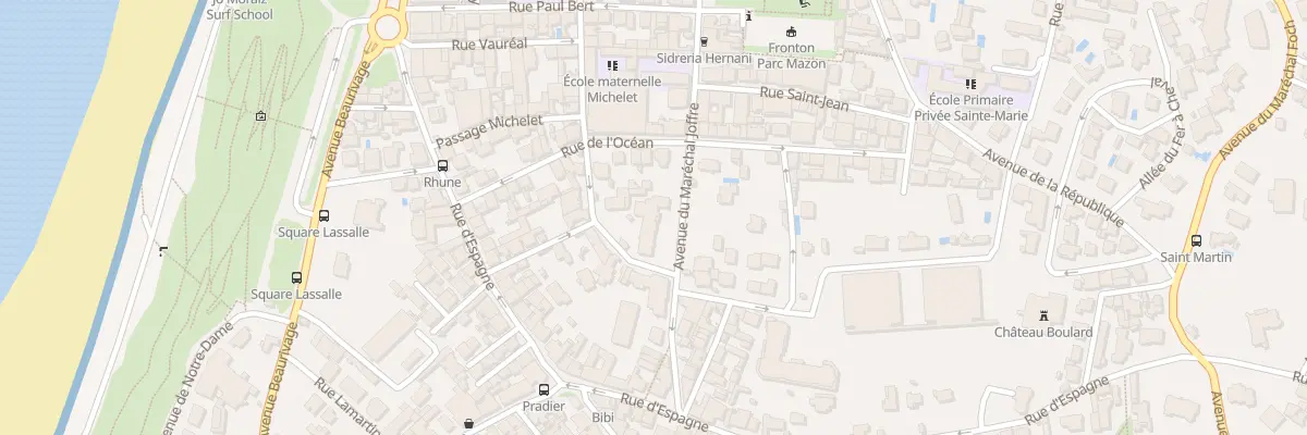 Plan du 22B Rue de l’Océan à Biarritz
