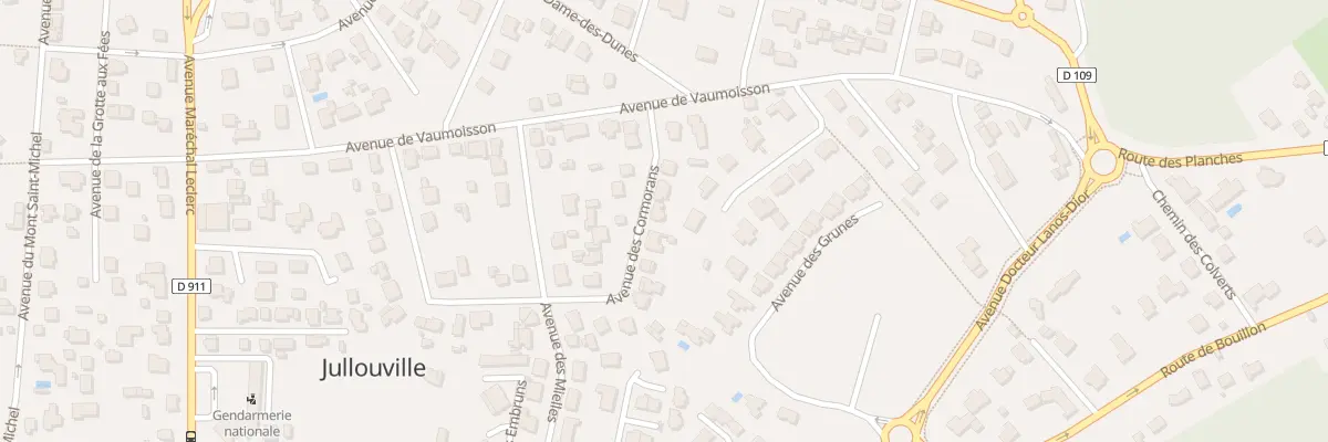 Plan du 42 Av des Cormorans -Jullouville à Jullouville