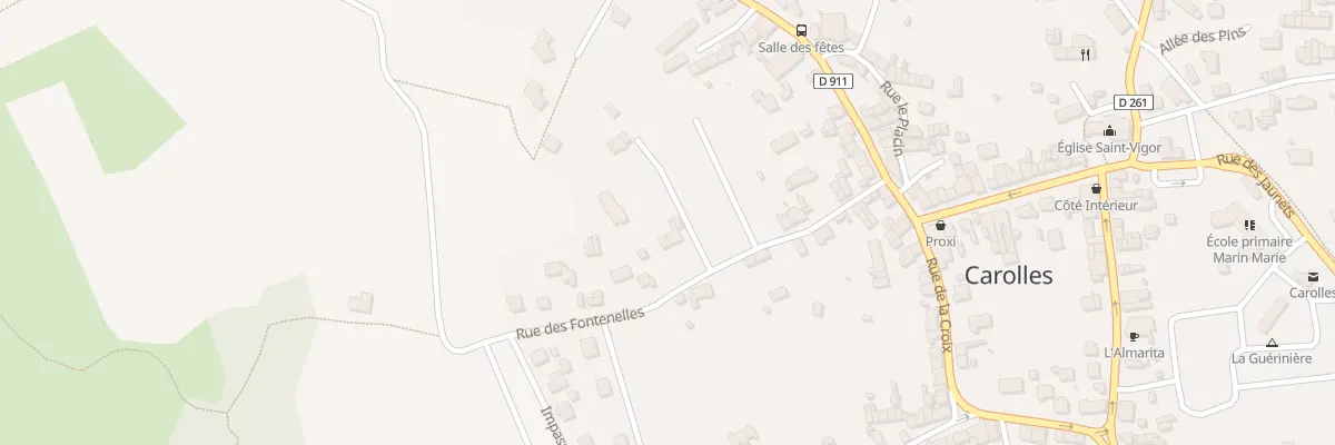 Plan du 22 Rue des Fontenelles à Carolles
