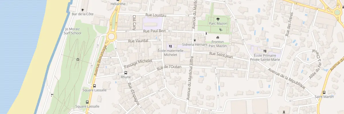 Plan du 19 Rue de l’Océan à Biarritz