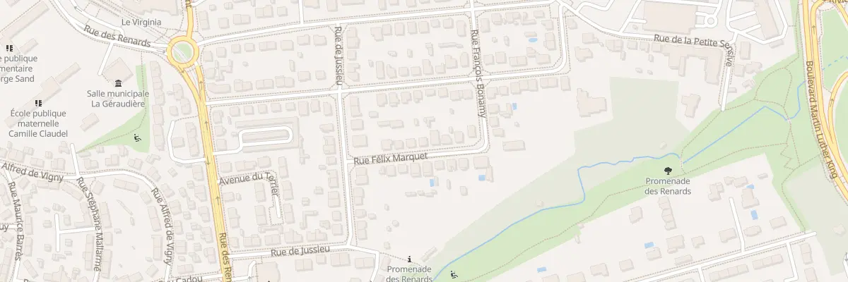Plan du 8 Rue Félix Marquet à Nantes
