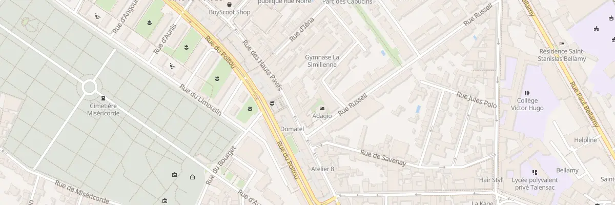 Plan du 20 Rue des Hauts Pavés à Nantes