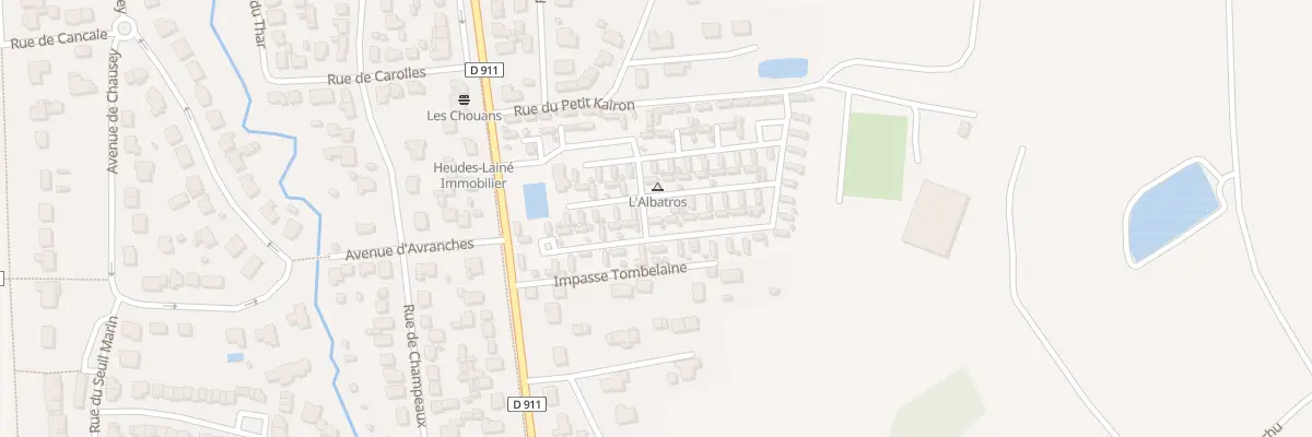 Plan du 279 Rue de Tombelaine à Saint-Pair-sur-Mer