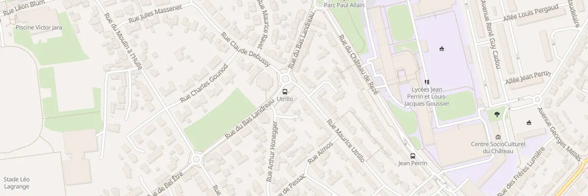 Plan du 1 Rue Arthur Honegger à Rezé