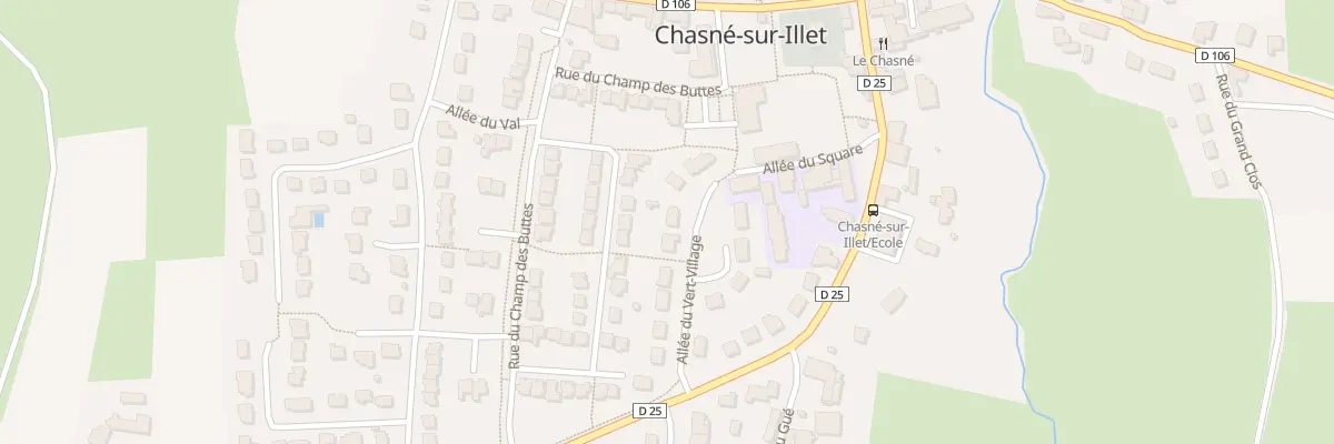 Plan du 13 All du Vert-village à Chasné-sur-Illet