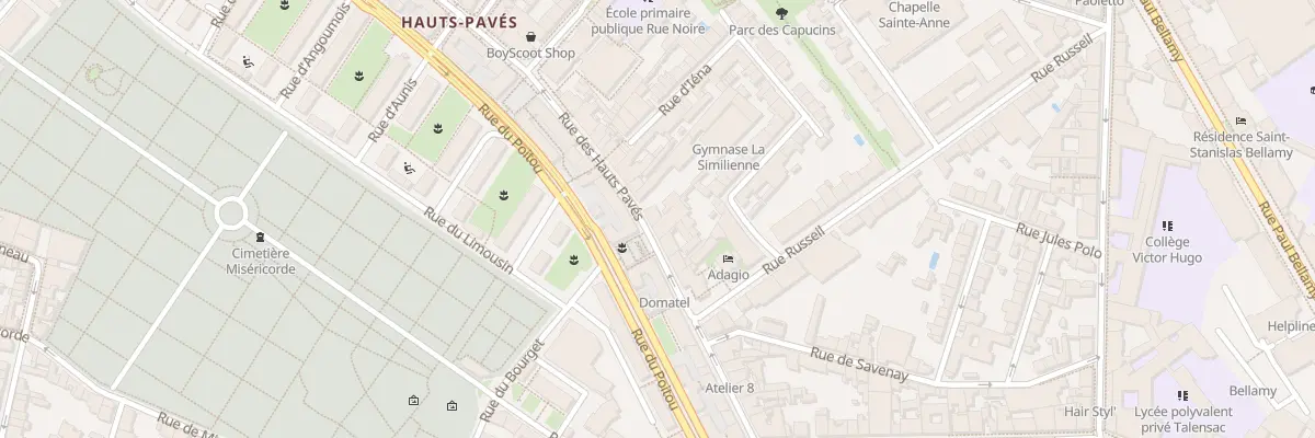 Plan du 26 Rue des Hauts Pavés à Nantes