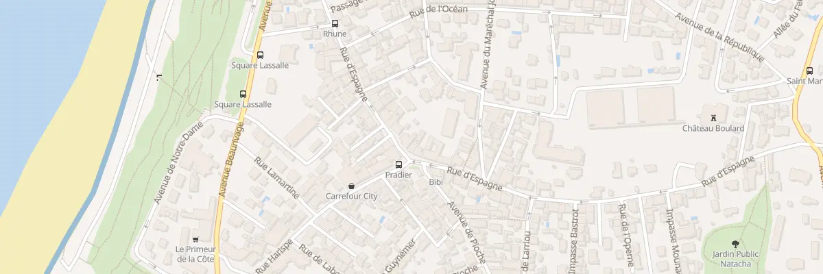 Plan du 47 Rue d’Espagne à Biarritz
