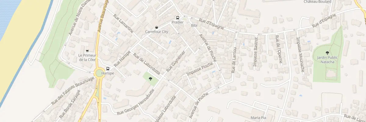 Plan du 18 Rue Guynemer à Biarritz