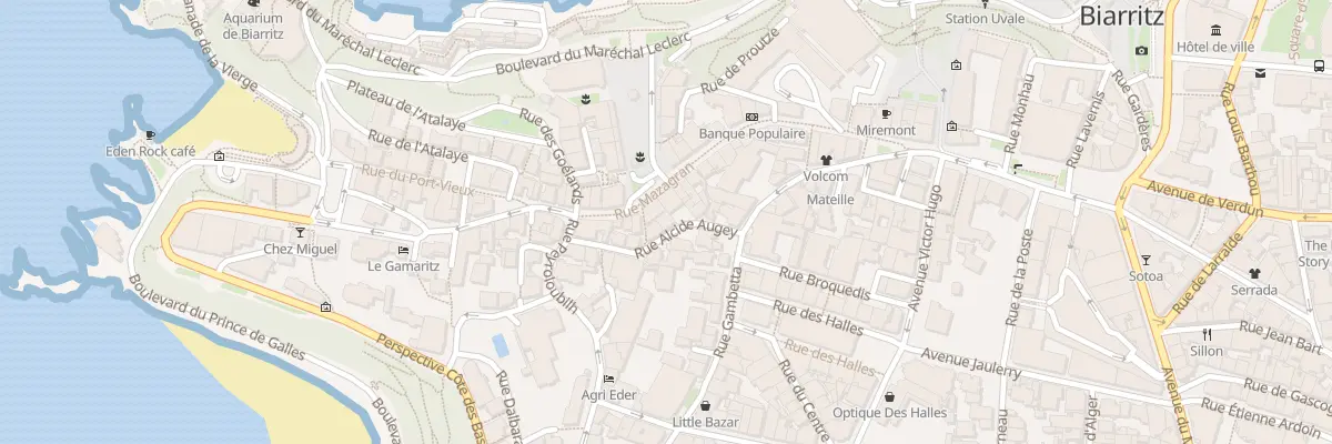 Plan du 10 Rue Alcide Augey à Biarritz