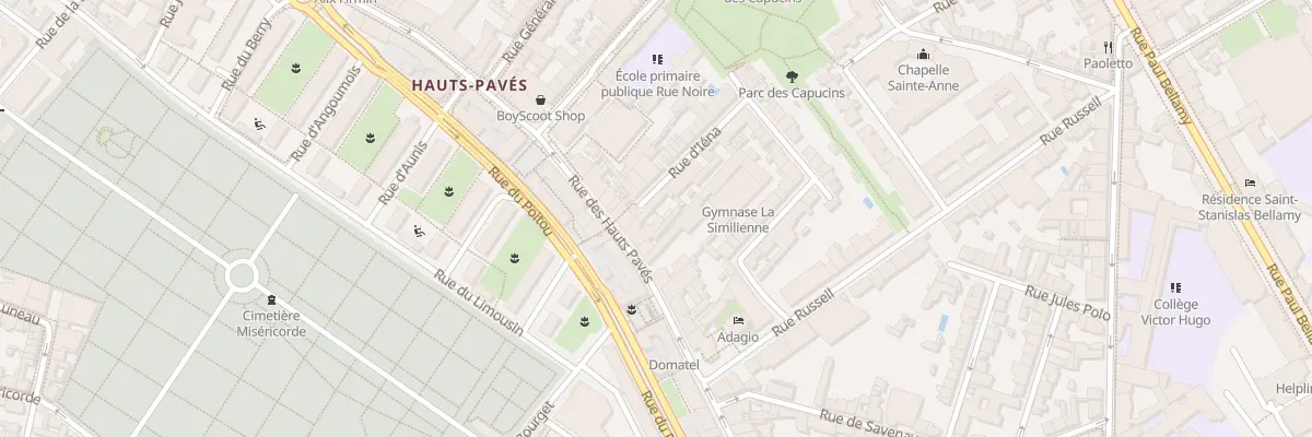 Plan du 30 Rue des Hauts Pavés à Nantes