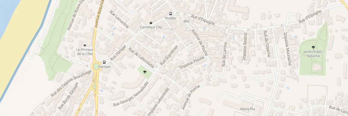 Plan du 16 Rue Guynemer à Biarritz