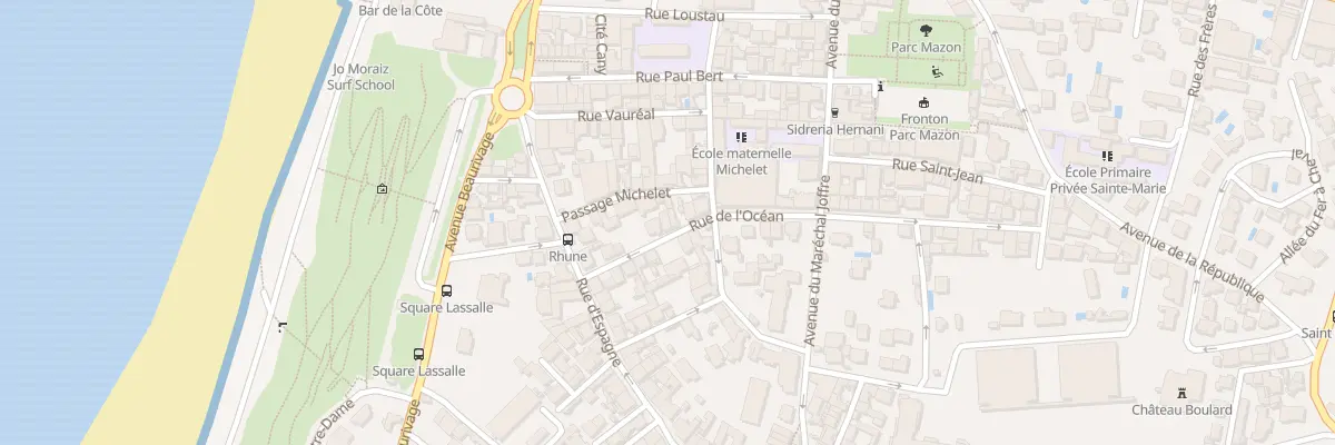 Plan du 11 Rue de l’Océan à Biarritz