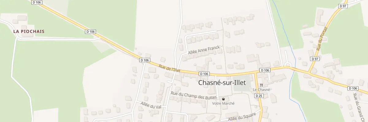 Plan du 1 All Anne Franck à Chasné-sur-Illet