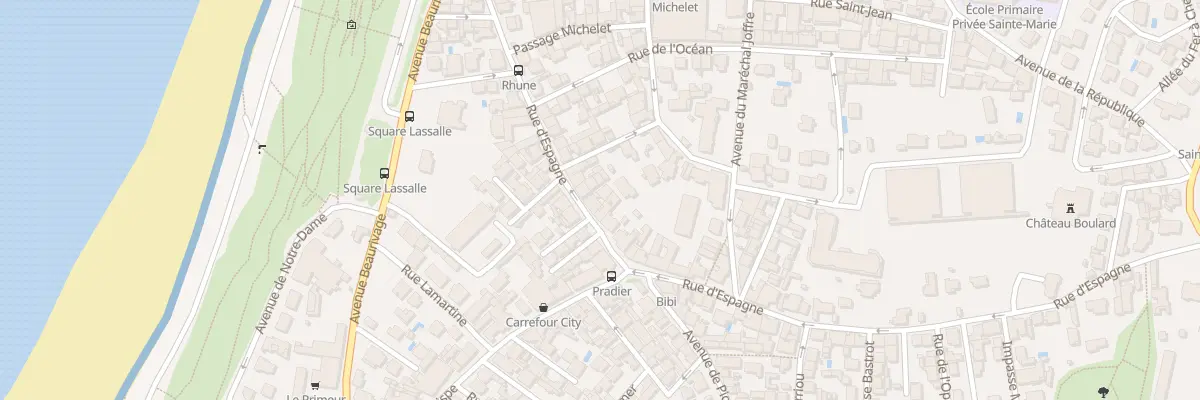 Plan du 41 Rue d’Espagne à Biarritz