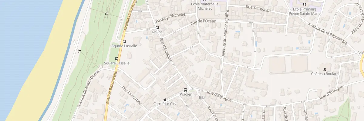 Plan du 39 Rue d’Espagne à Biarritz