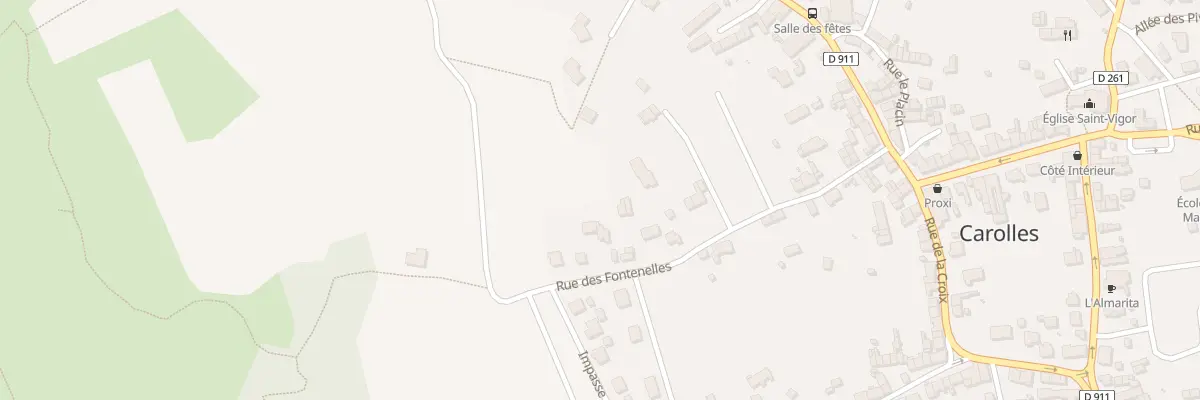 Plan du 32 Rue des Fontenelles à Carolles