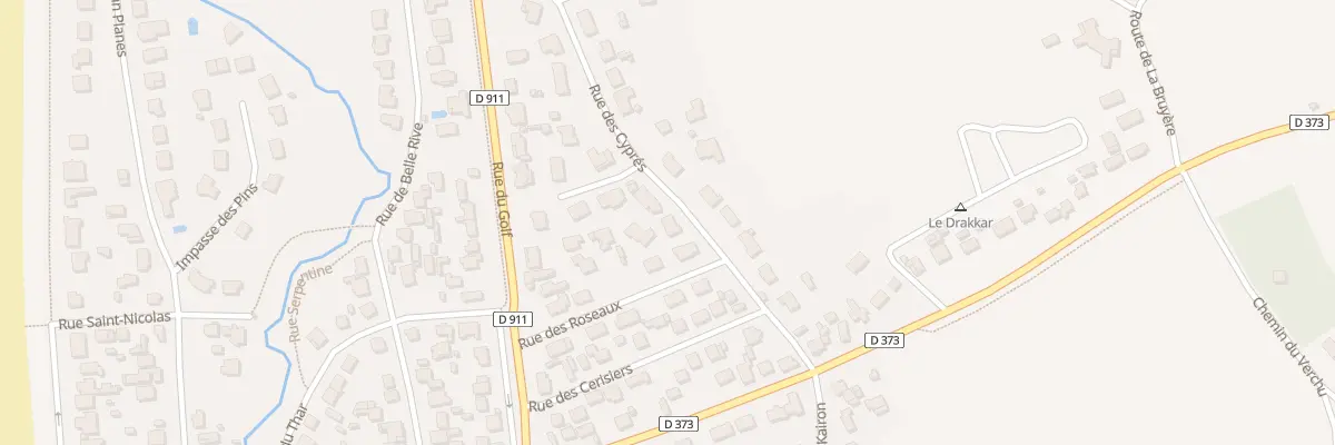 Plan du 240 Rue des Cyprès à Saint-Pair-sur-Mer