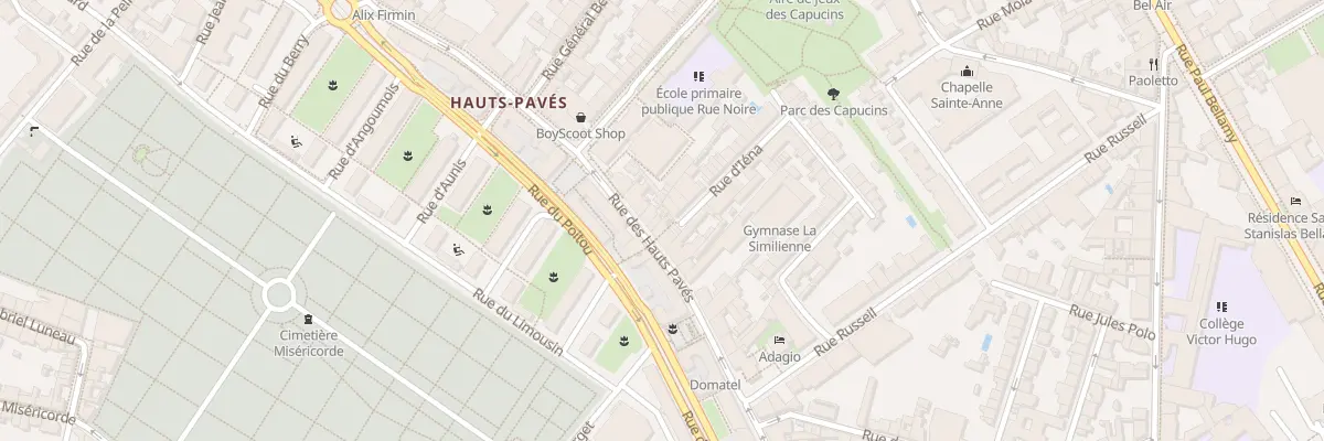 Plan du 36 Rue des Hauts Pavés à Nantes