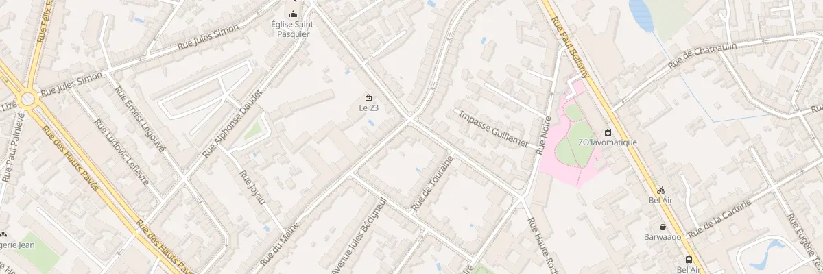 Plan du 1 Rue du Maine à Nantes