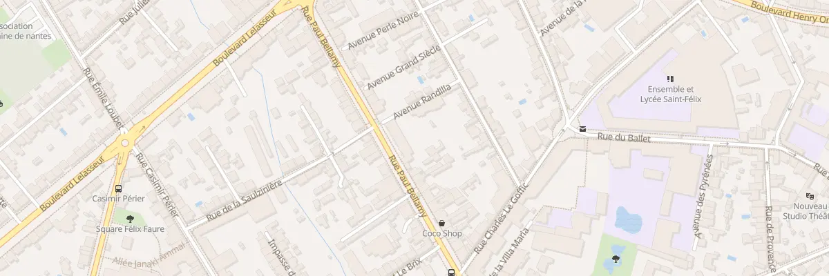Plan du 196 Rue Paul Bellamy à Nantes