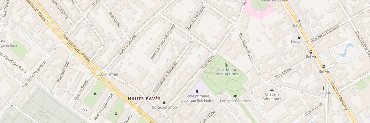 Plan du 9 Rue Gal Bedeau à Nantes