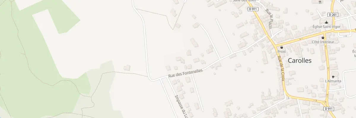 Plan du 34 Rue des Fontenelles à Carolles