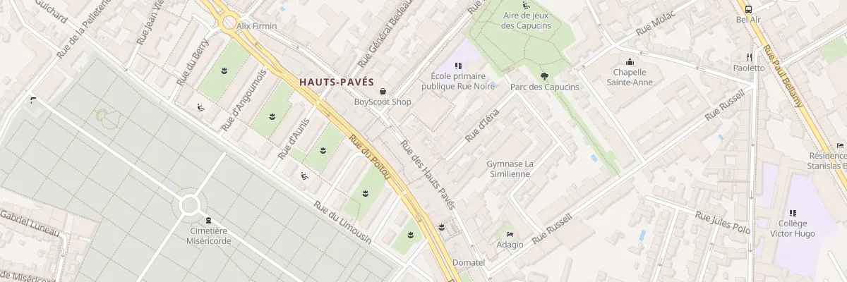 Plan du 38 Rue des Hauts Pavés à Nantes