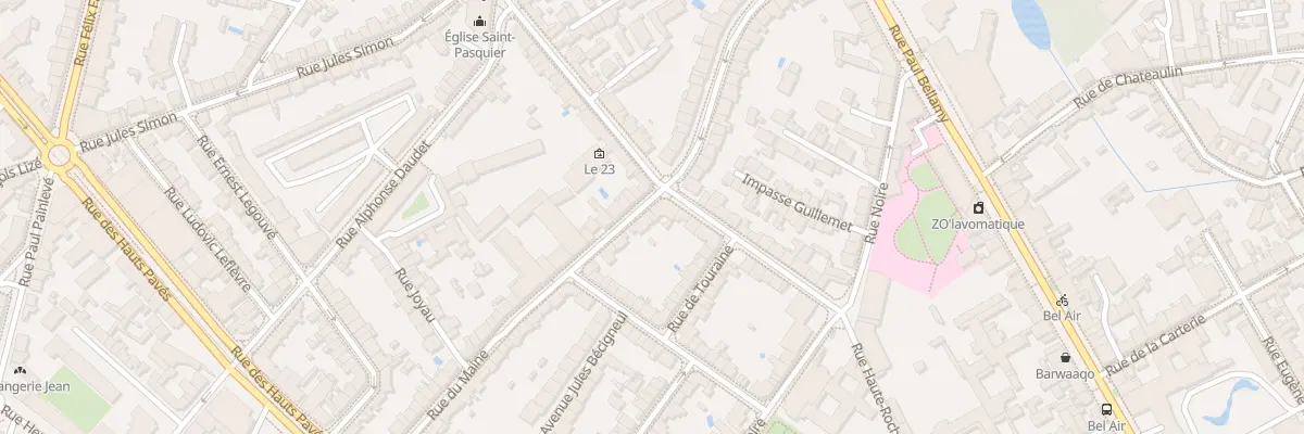 Plan du 1B Rue du Maine à Nantes