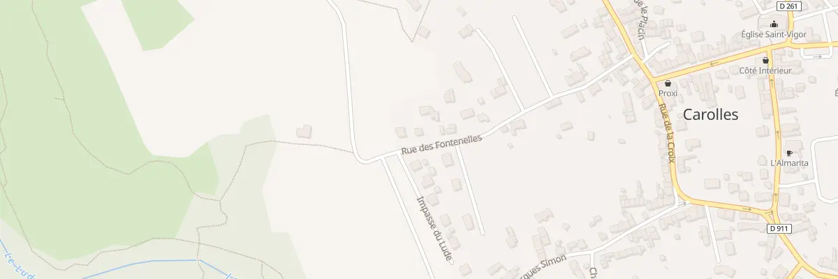 Plan du 36 Rue des Fontenelles à Carolles