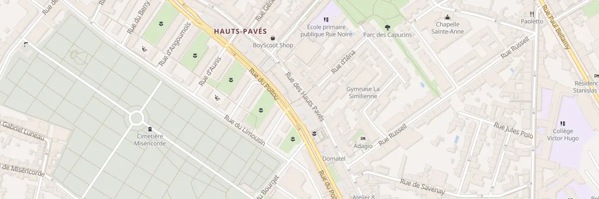 Plan du 45 Rue des Hauts Pavés à Nantes