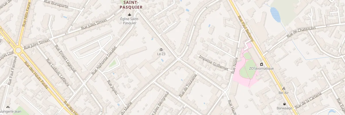 Plan du 2A Rue du Maine à Nantes