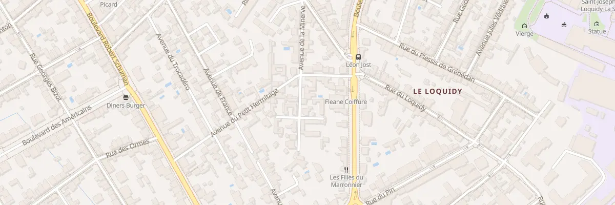Plan du 11 Av de la Minerve à Nantes
