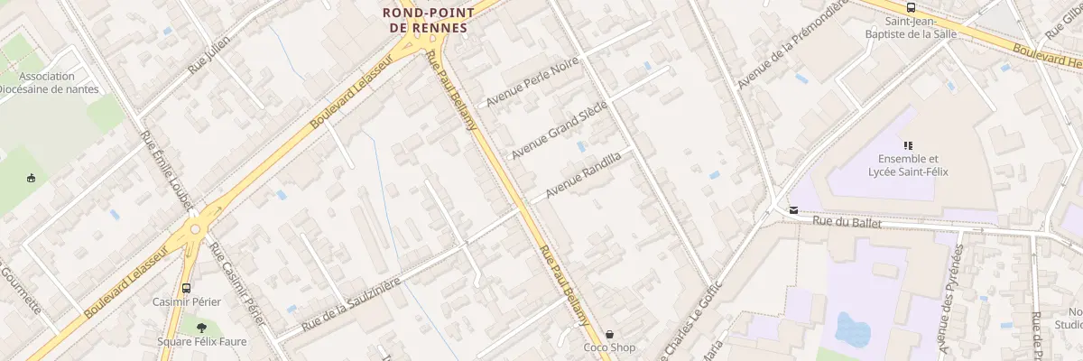 Plan du 208 Rue Paul Bellamy à Nantes