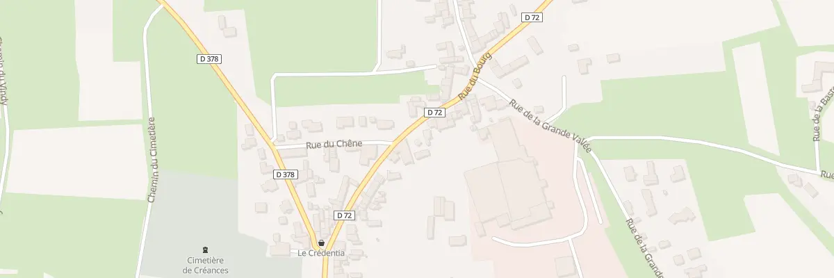 Plan du 58 Rue du Bourg à Créances