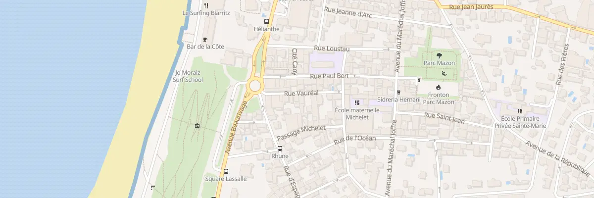 Plan du 6B Rue Vauréal à Biarritz