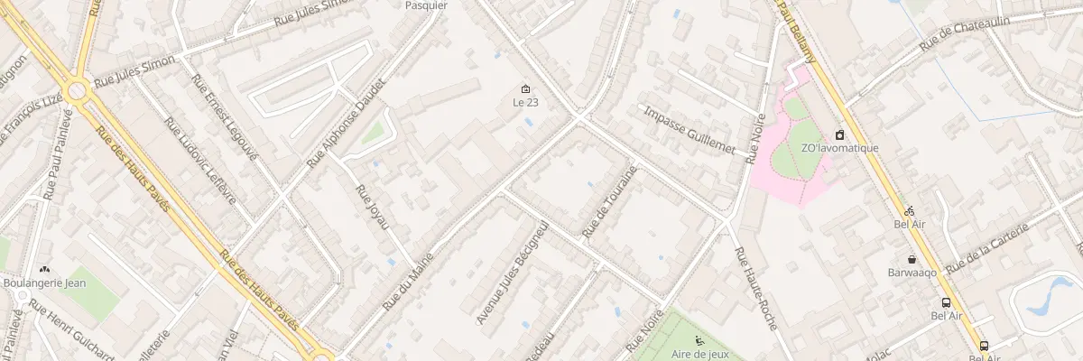 Plan du 9 Rue du Maine à Nantes