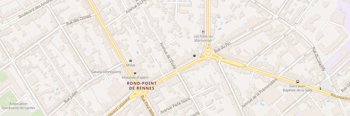 Plan du 10 Bd des Frères de Goncourt à Nantes
