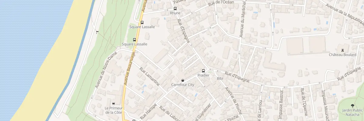 Plan du 42B Rue d’Espagne à Biarritz