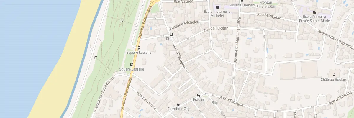 Plan du 32 Rue d’Espagne à Biarritz