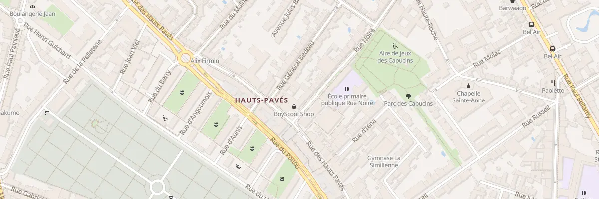 Plan du 62 Rue Noire à Nantes