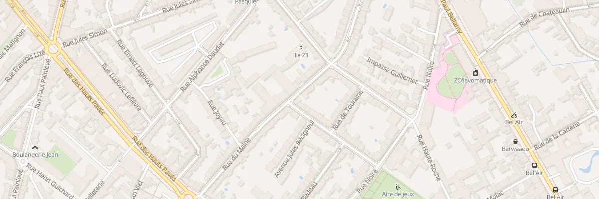 Plan du 11 Rue du Maine à Nantes