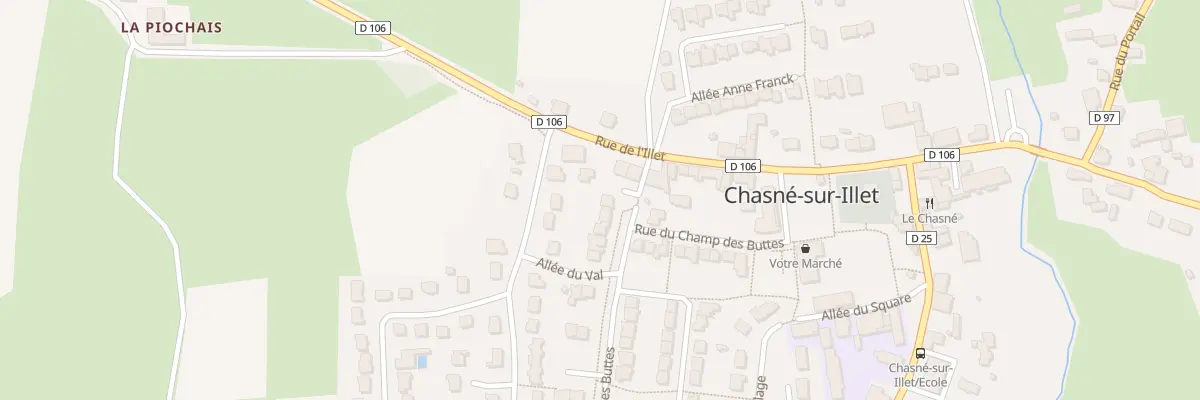 Plan du 6 Rue du Champ des Buttes à Chasné-sur-Illet