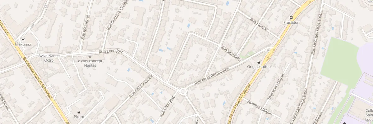 Plan du 10 Rue Pierre Loti à Nantes