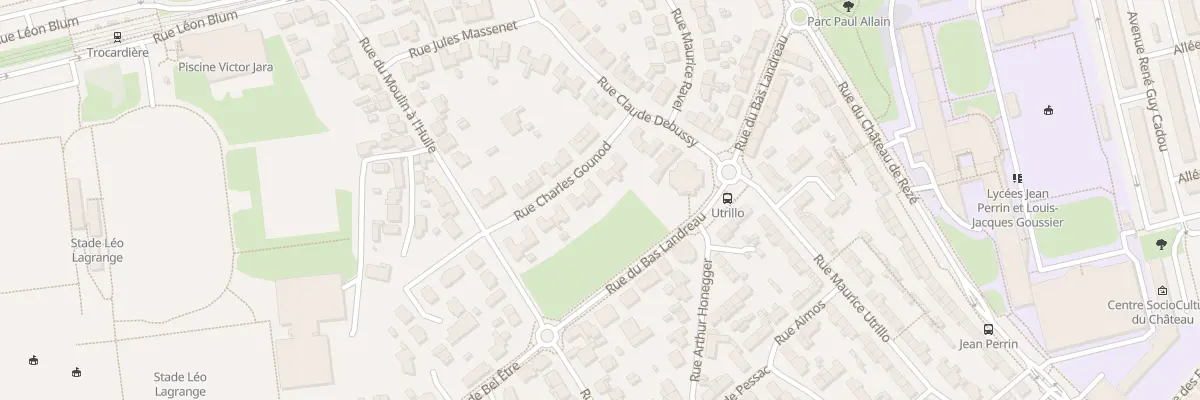 Plan du 7 Rue Charles Gounod à Rezé