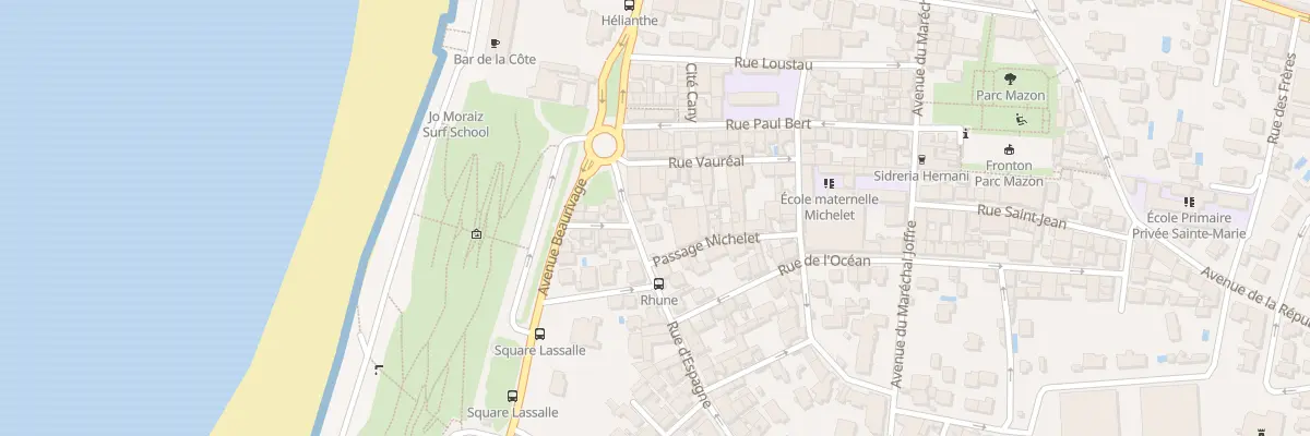 Plan du 13 Rue d’Espagne à Biarritz