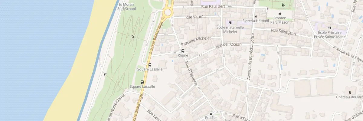 Plan du 26 Rue d’Espagne à Biarritz